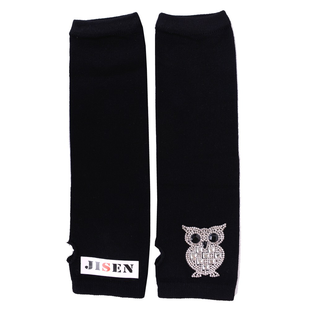 JISEN Lady Black Rhinesto...