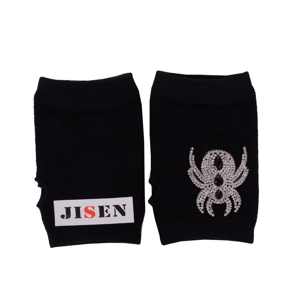 JISEN Lady Black Rhinesto...