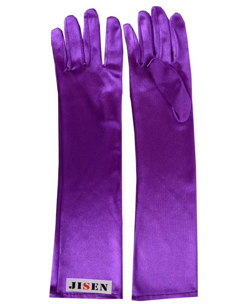 purple wedding gloves